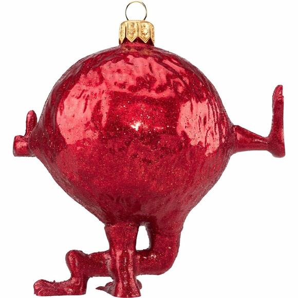 Supreme x Camacho • Red Ornament • Glass • 4.125” x 3.79” • Cross